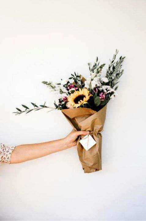 Installation mur floral